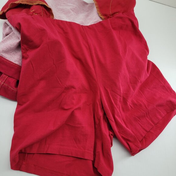 Dream Jeannes by Quacker Factory Skort Women's L Red Heart Bling Skirt Shorts - Picture 12 of 13